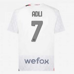 Günstige Fußballtrikots AC Mailand Adli 7 Auswärtstrikot 2023-24 Kurzarm